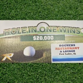 Hole in one $20,000 sponsor item