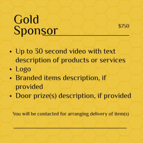 Gold Sponsorship item