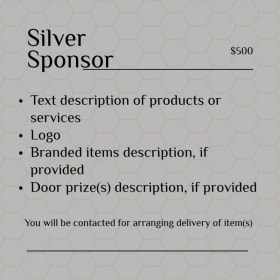 Silver Sponsor item