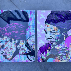 Maya Angelou and Her Power — Mixed Media Prints(2) (11x14) item