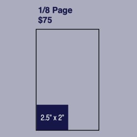 Eighth Page Ad - 2.5" x 2" item