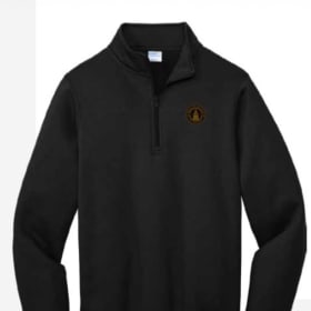 C8 PC78Q Woven Patch Logo 1/4 Zip Fleece Pullover COLOR: BLA item