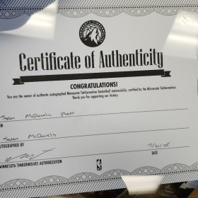 Famed Timberwolves item