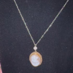 31. Antique Cameo with Chain item