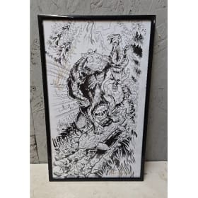 Framed and Signed Kevin Harris Protest Skateboards Graphic item