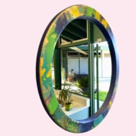 Infant II -- Painted Round Mirror (Yvette's Class) item