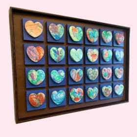 Primary I -- Clay Heart Art Piece (Leah's Class) item