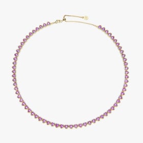 Jane Win "Made from LOVE Pink Tennis Necklace" item