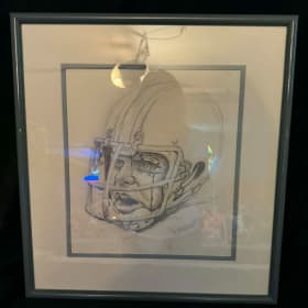 Original Football Player Sketch by Professional Artist item