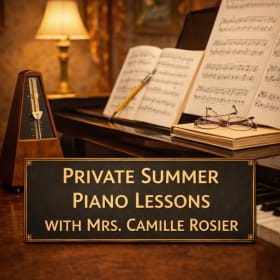 Private Summer Piano Lessons with Mrs. Camille Rosier item