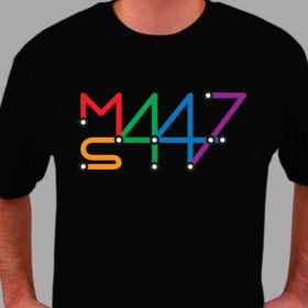 Black T-shirt Colorful Logo Adult L item