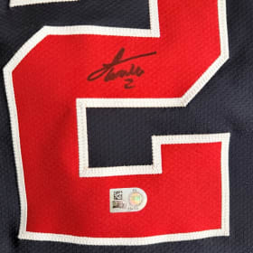 Luis García Jr. Signed Nationals Navy Alternate Jersey item