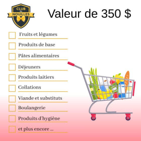 Dépannage alimentaire pour une famille de 4 personnes item