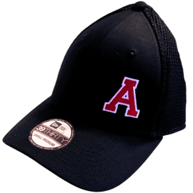 Photo of Embroidered A Black S-M Fitted Adult Cap