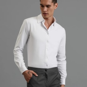 Size XXL Stretch Knit Oxford Shirt- White item
