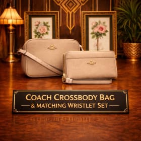 Coach Crossbody Bag & Matching Wristlet Set item