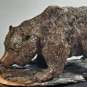 Clay Bear Sculpture item
