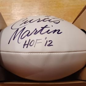 Curtis Martin Signed Football item