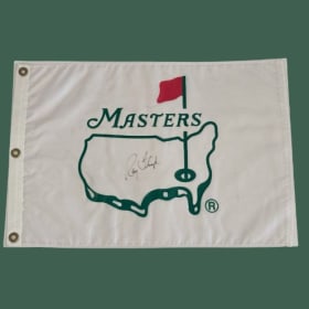 1992 Masters Silk Souvenir Pin Flag- Signed by Ray Floyd item