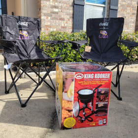 Coca Cola- King Kooker Fryer and Chairs item