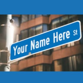 Name the Street at the Baseball Parking Lot Entrance - 26/27 item