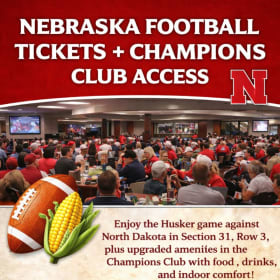 Nebraska Football Tickets + Champions Club Access item