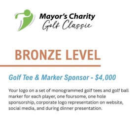 BRONZE LEVEL - Golf Tee & Marker Sponsor item