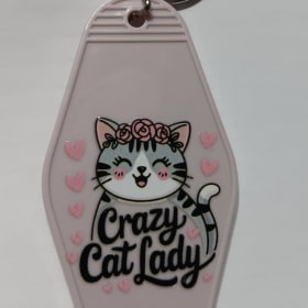Photo of Crazy Cat Lady Key Chain