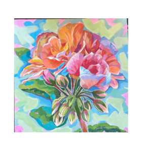 Geranium in Pinks - Renee Roberts item