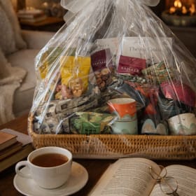 Hot Tea and a Great Read Gift Basket item