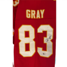 Autographed Noah Gray (KC Chiefs) Football Jersey item