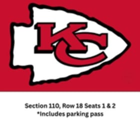 Kansas City Chiefs Tickets (2) + Parking Pass item