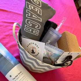 Peach Out Power Yoga Gift Basket item