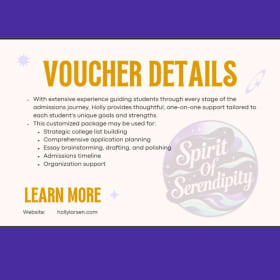 College Admissions Package from Holly Larsen Consulting item