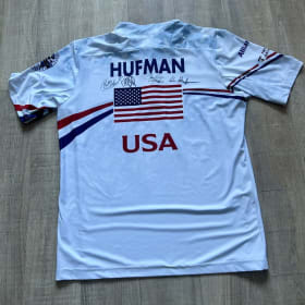 Colin Hufman Pan Continental jersey signed by Team Shuster item