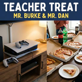 Teacher Treat: Mr. Burke & Mr. Dan - Video Game/Pizza Party item