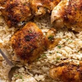 Baked Chicken with Gravy & Rice item