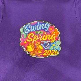T-shirt: Swing into Spring 2026 (Neon Blue) item