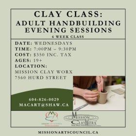 MEMBER - Adult Handbuilding - Evening Sessions - April 15 item