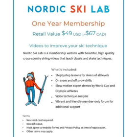Nordic Ski Lab One Month Membership - online ski technique item