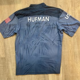 Colin Hufman Pan Continental jersey signed by Team Shuster item