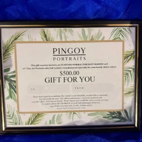 Pingoy Portraits $500 gift certificate item
