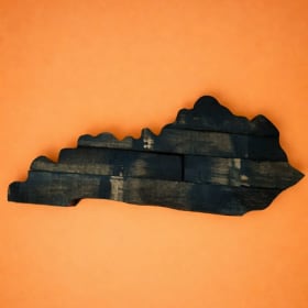 #109 Rustic Kentucky Wooden Wall Art item