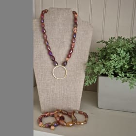 Beaded Necklace & Bracelet Set - Auction Item #12 item