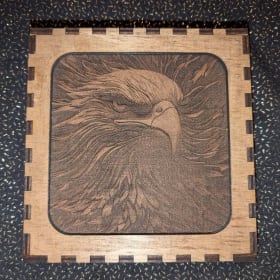 Eagle's Head Indigenous Wood Carving item