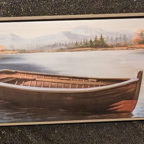 Boat in a Lake Art item
