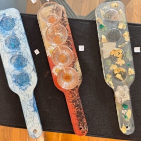 Resin Shot glass flight w/out glasses item