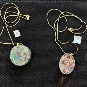 Snake chain Resin necklaces item