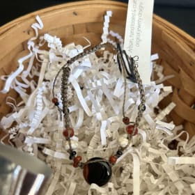 Lot #24 Czeck Glass Bracelet by Sandy Shackelford item