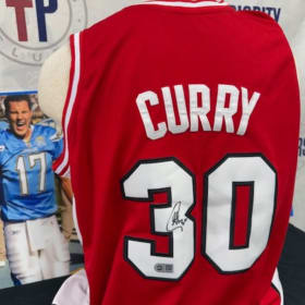 Steph Curry college signed Davidson Jersey item